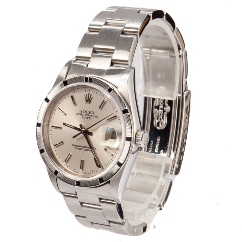 Pre Owned Rolex Date 15010 Stainless Steel