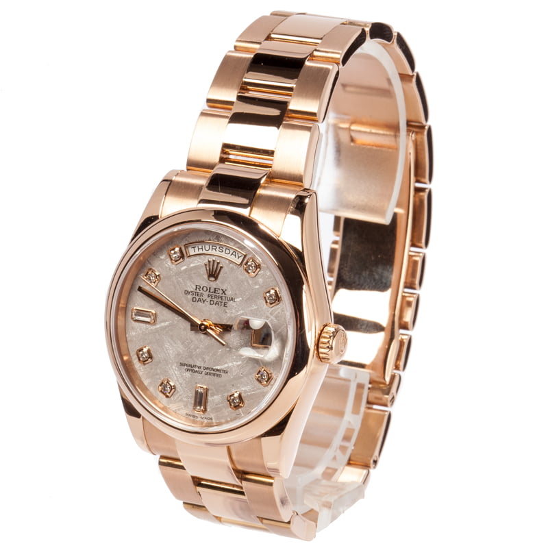 Rolex Day-Date 118205 Everose Gold Oyster