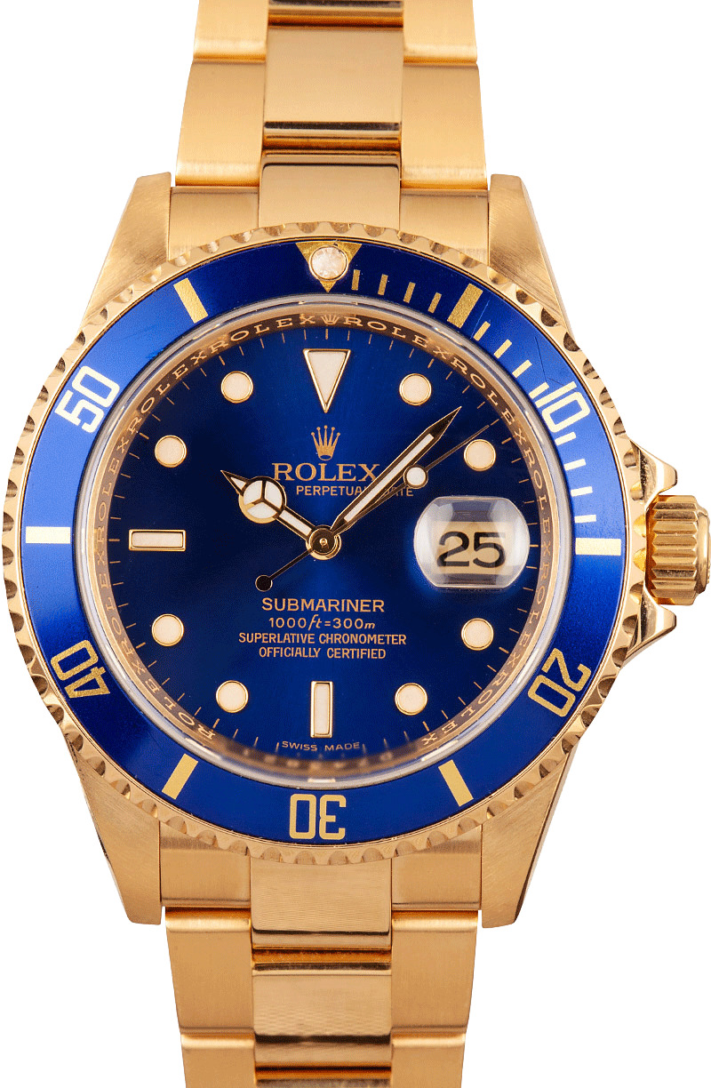 Buy Used Rolex Submariner 16618 | Bob's Watches - Sku: 146349 x