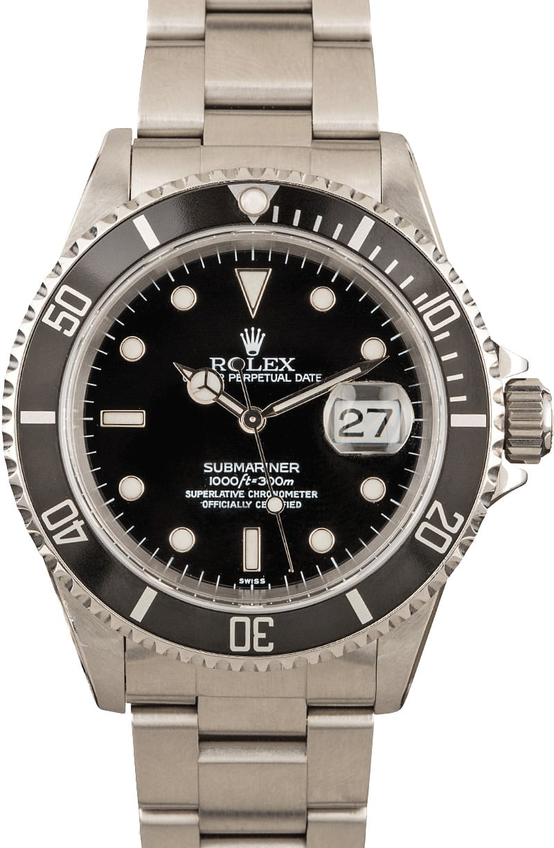 Buy Used Rolex Submariner 16610 | Bob's Watches - Sku: 147380 x