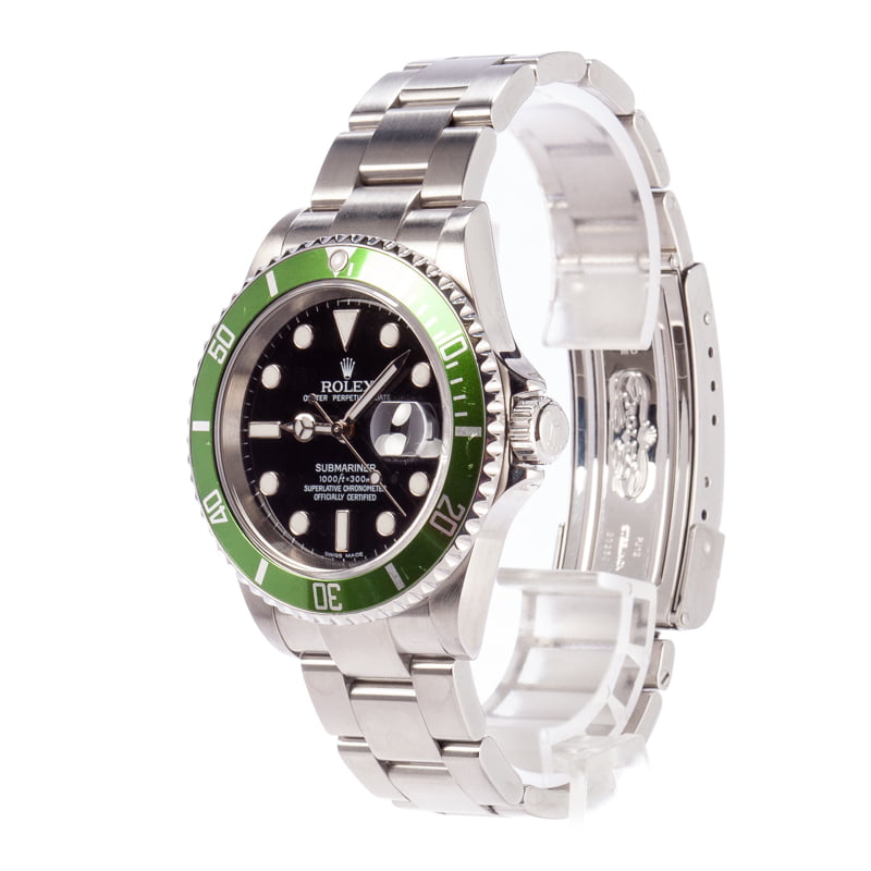 Pre-Owned Rolex Submariner Green Anniversary 16610LV