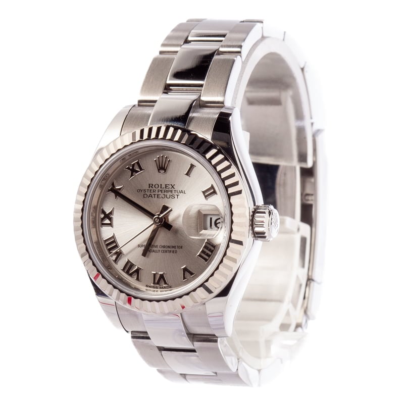 Pre Owned Rolex Datejust 279174 Silver Roman Dial