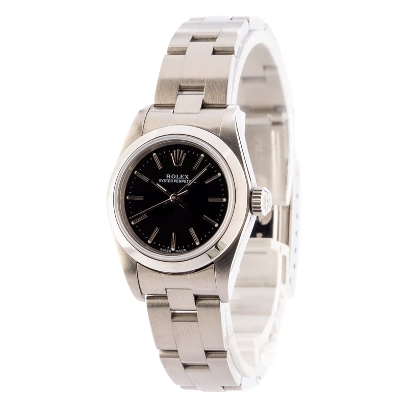 Rolex Oyster Perpetual 76080 Black Dial