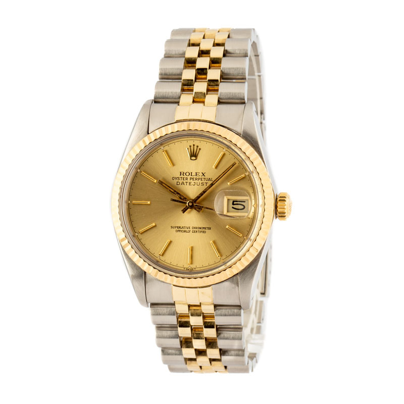 Pre-Owned Rolex Datejust 16013 Champagne Dial