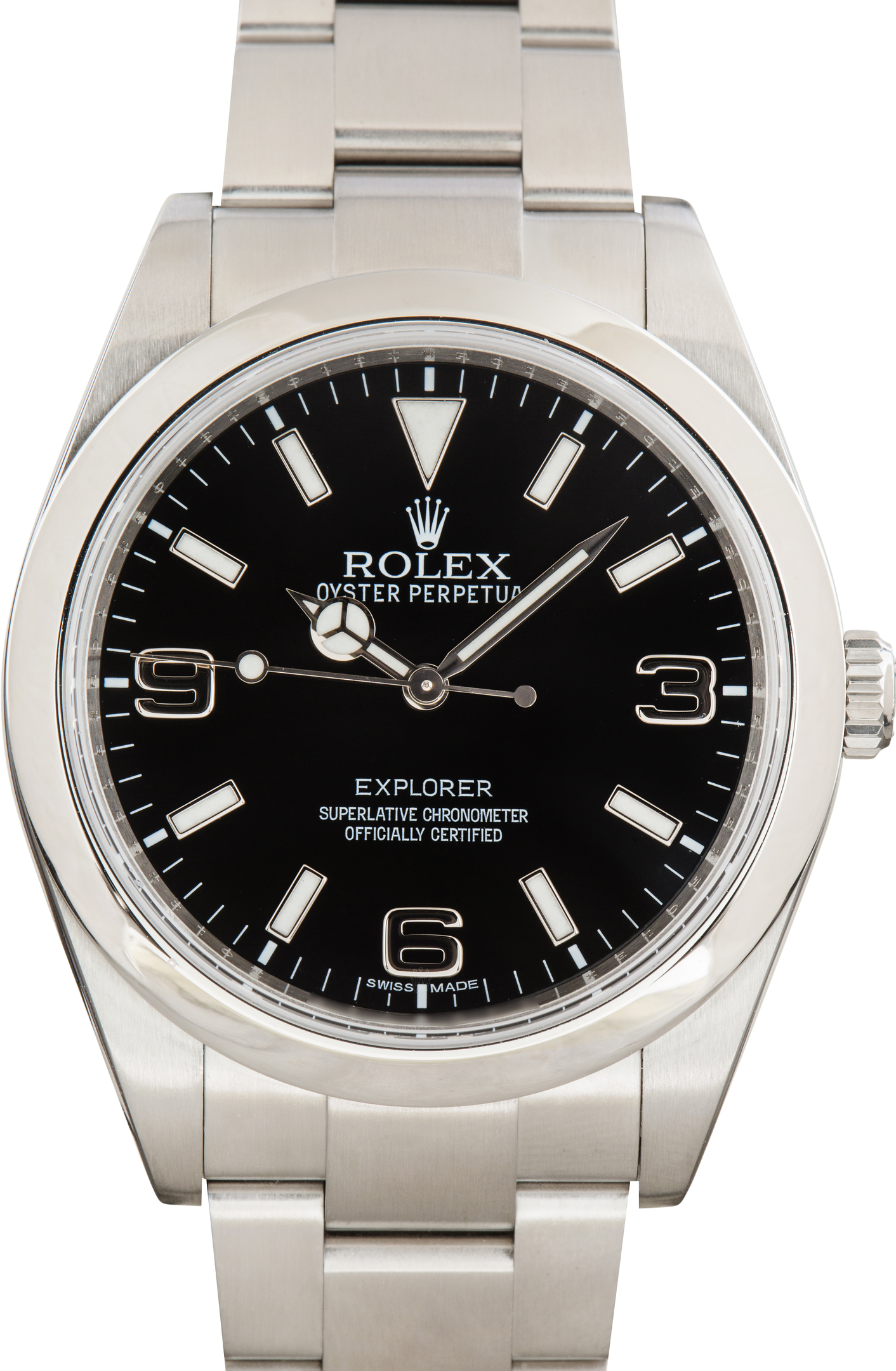 Pre-Owned Rolex Explorer Arabic Dial Ref 214270 MK I Dial