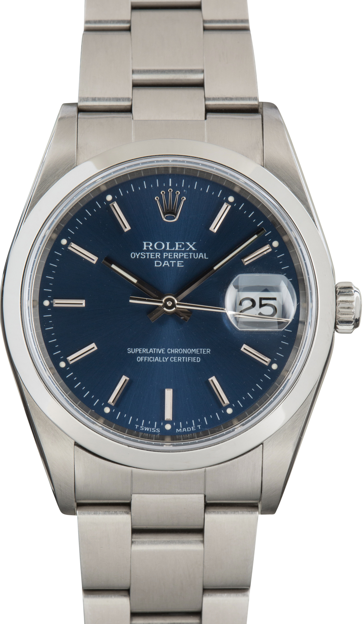 Used Rolex Date Ref 15200 Blue Dial