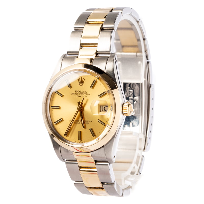 Rolex Date 15003 Two Tone Oyster