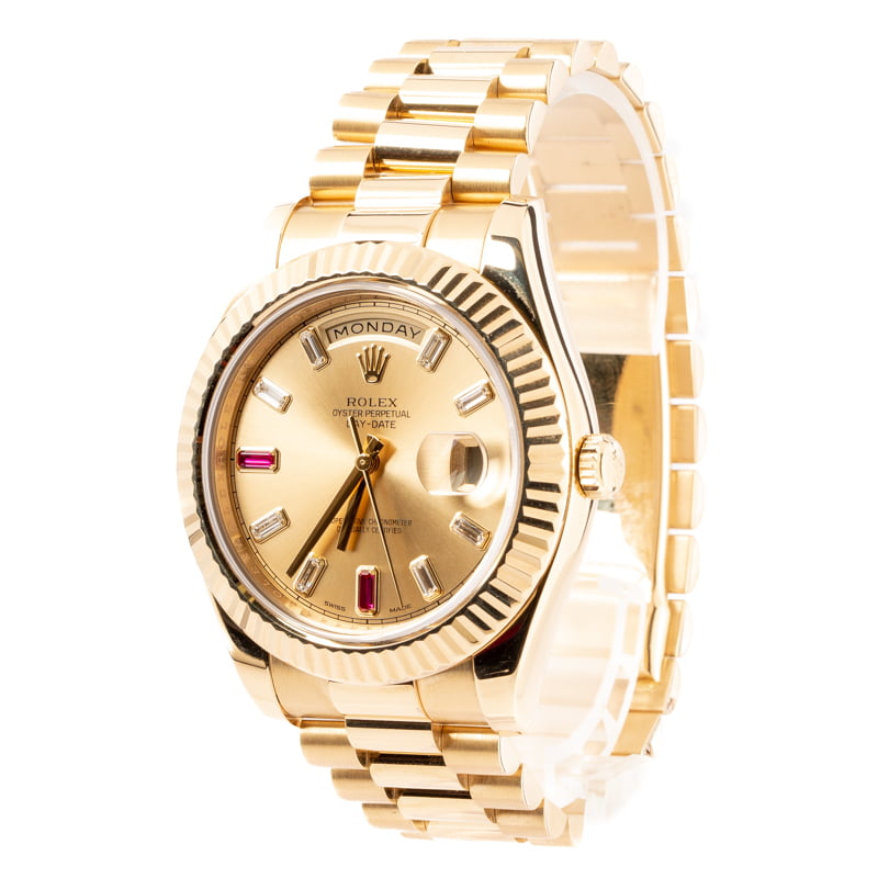 Rolex Day-Date II President 218238 Yellow Gold