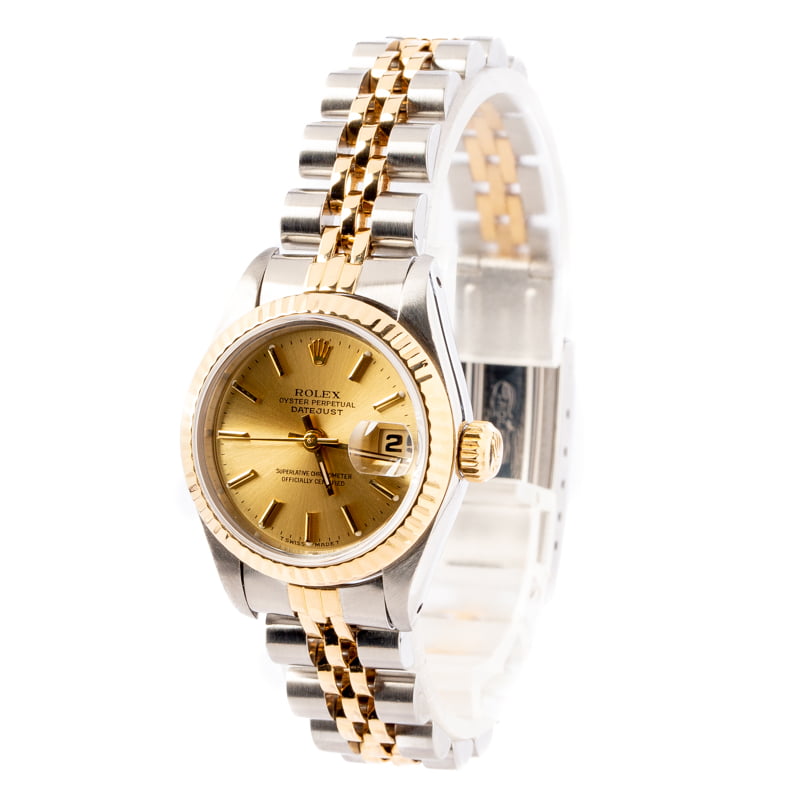 Pre-Owned Rolex Datejust 69173 Champagne