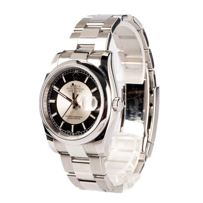 Men's Rolex Datejust 116200 Tuxedo Dial 2