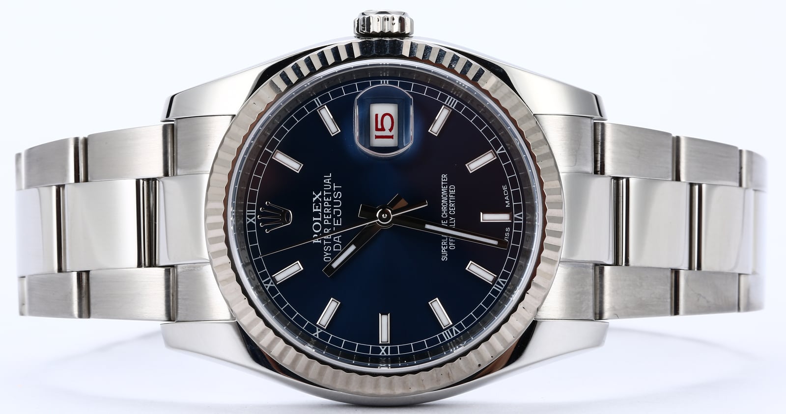 Rolex Datejust 116234 Blue Luminescent Dial 3