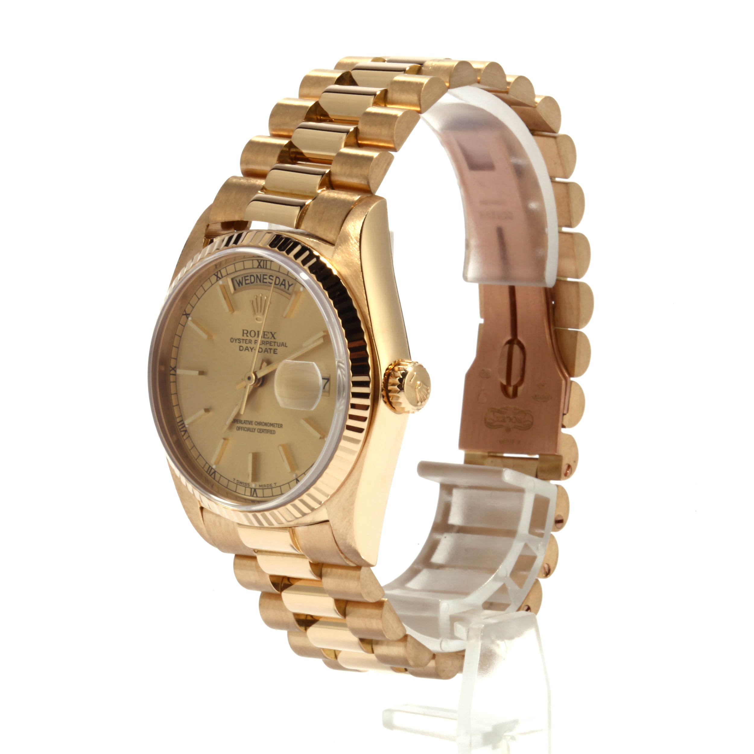 Pre-Owned Rolex 18038 President 18k Yellow Gold T
