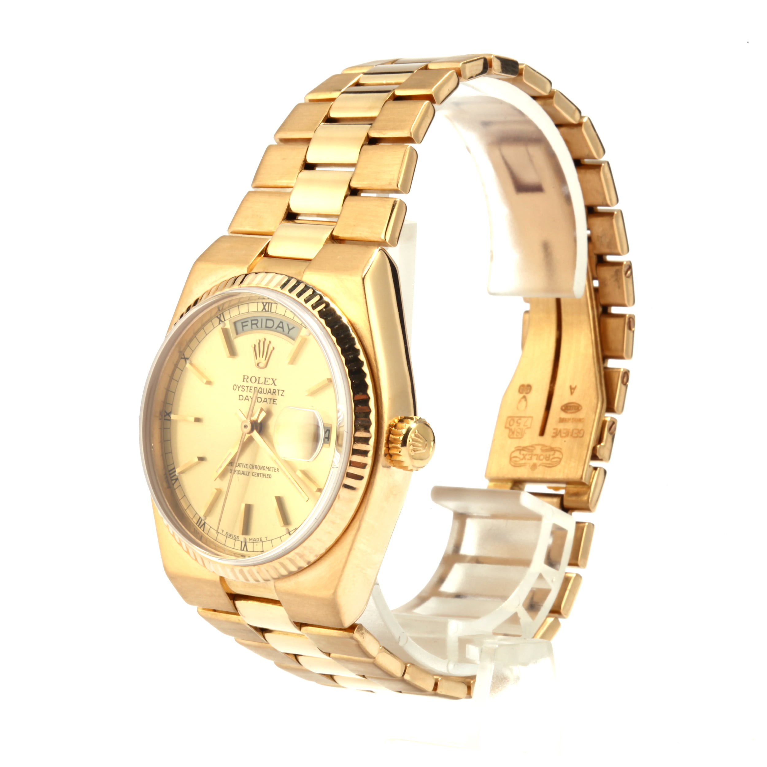 Buy Used Rolex OysterQuartz 19018 | Bob's Watches - Sku: 128510