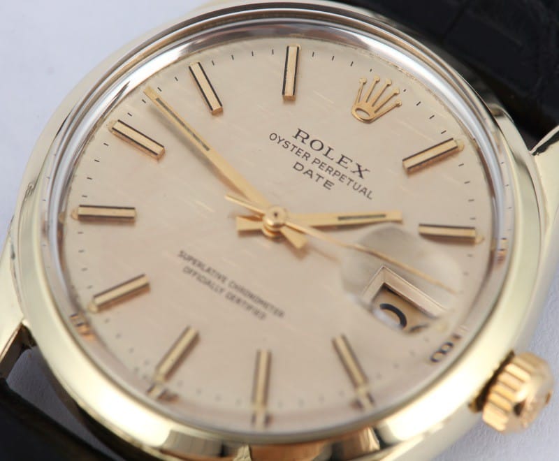 Vintage Rolex Date Yellow Gold 1550