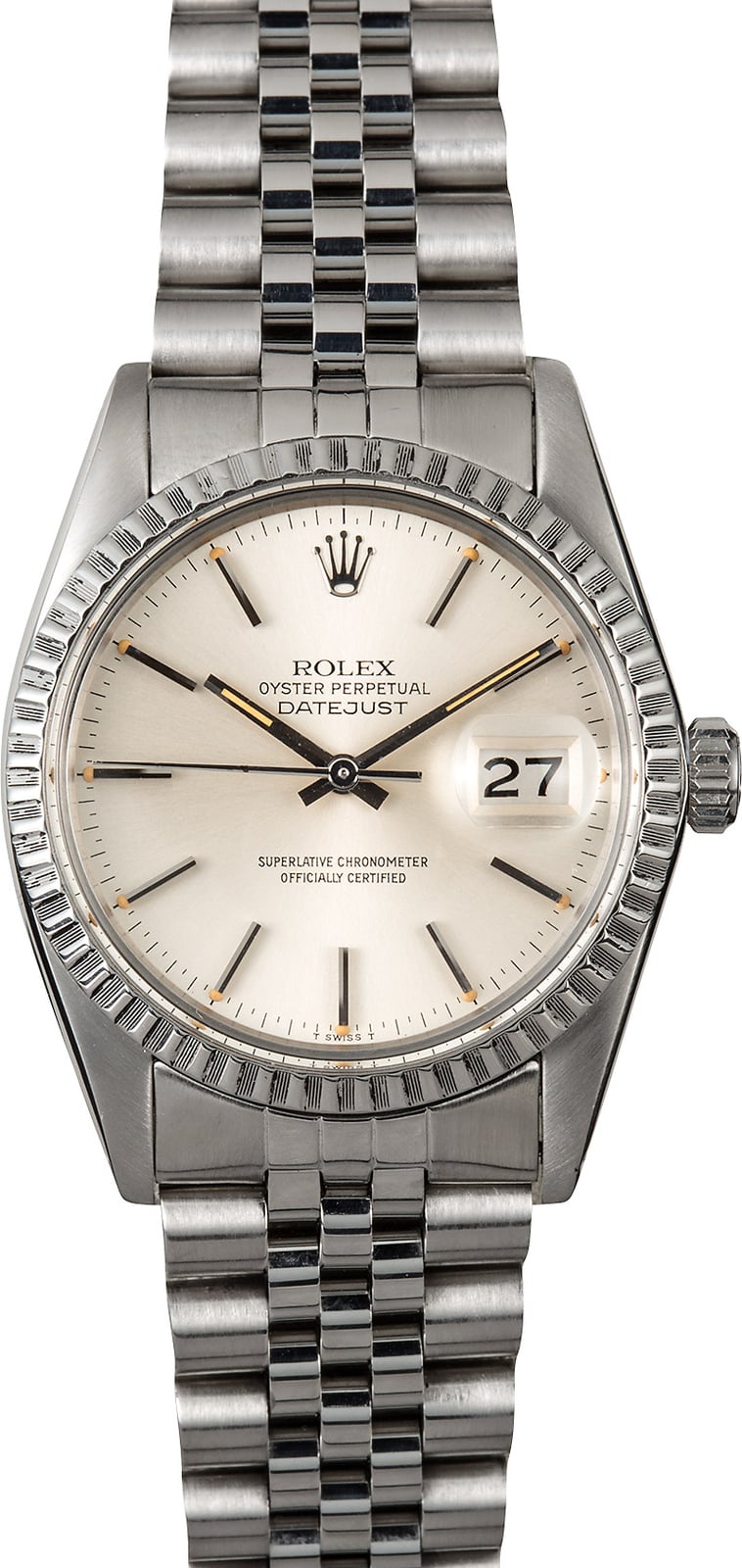 rolex datejust stainless steel