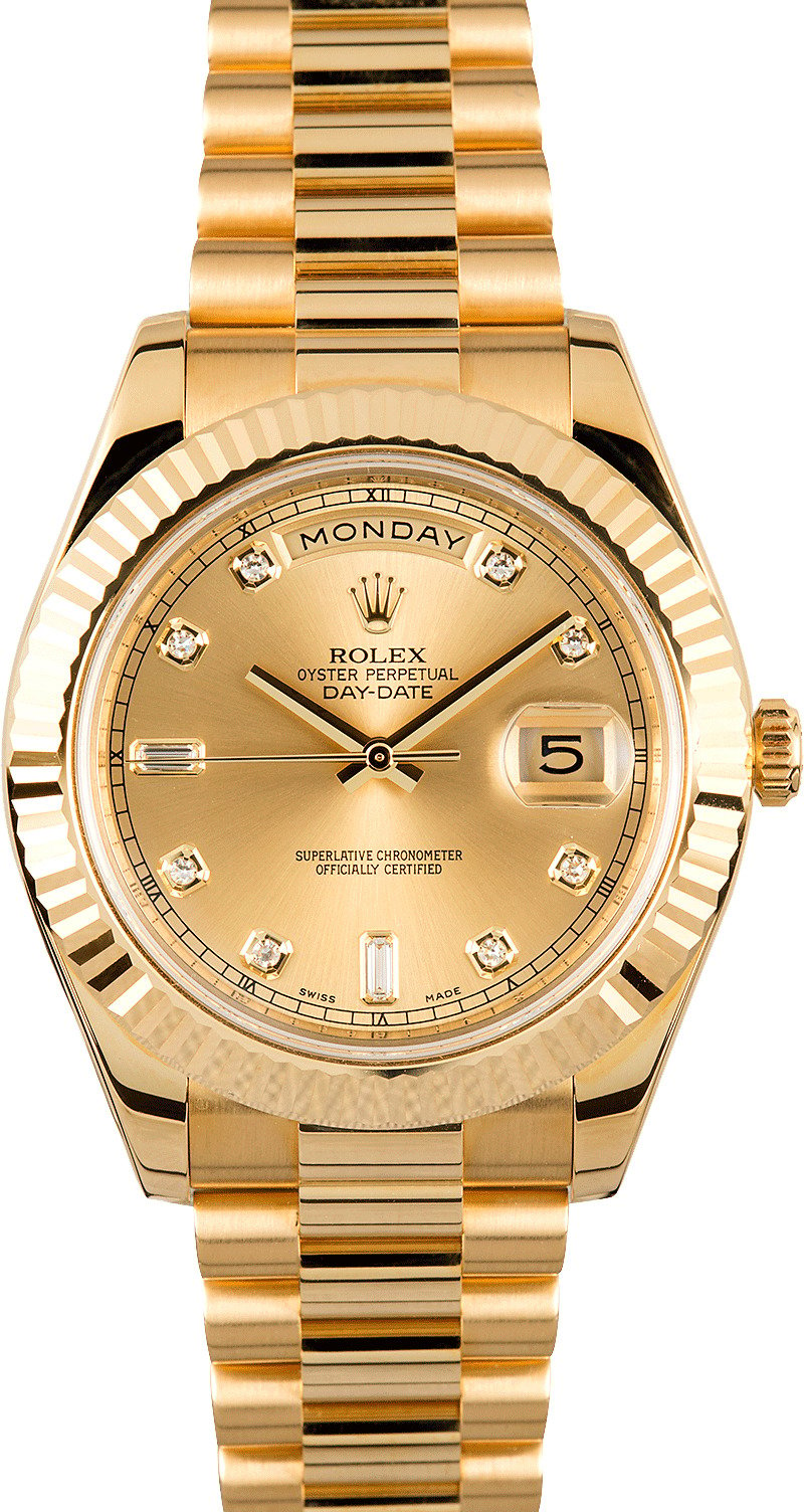 rolex day date ii gold