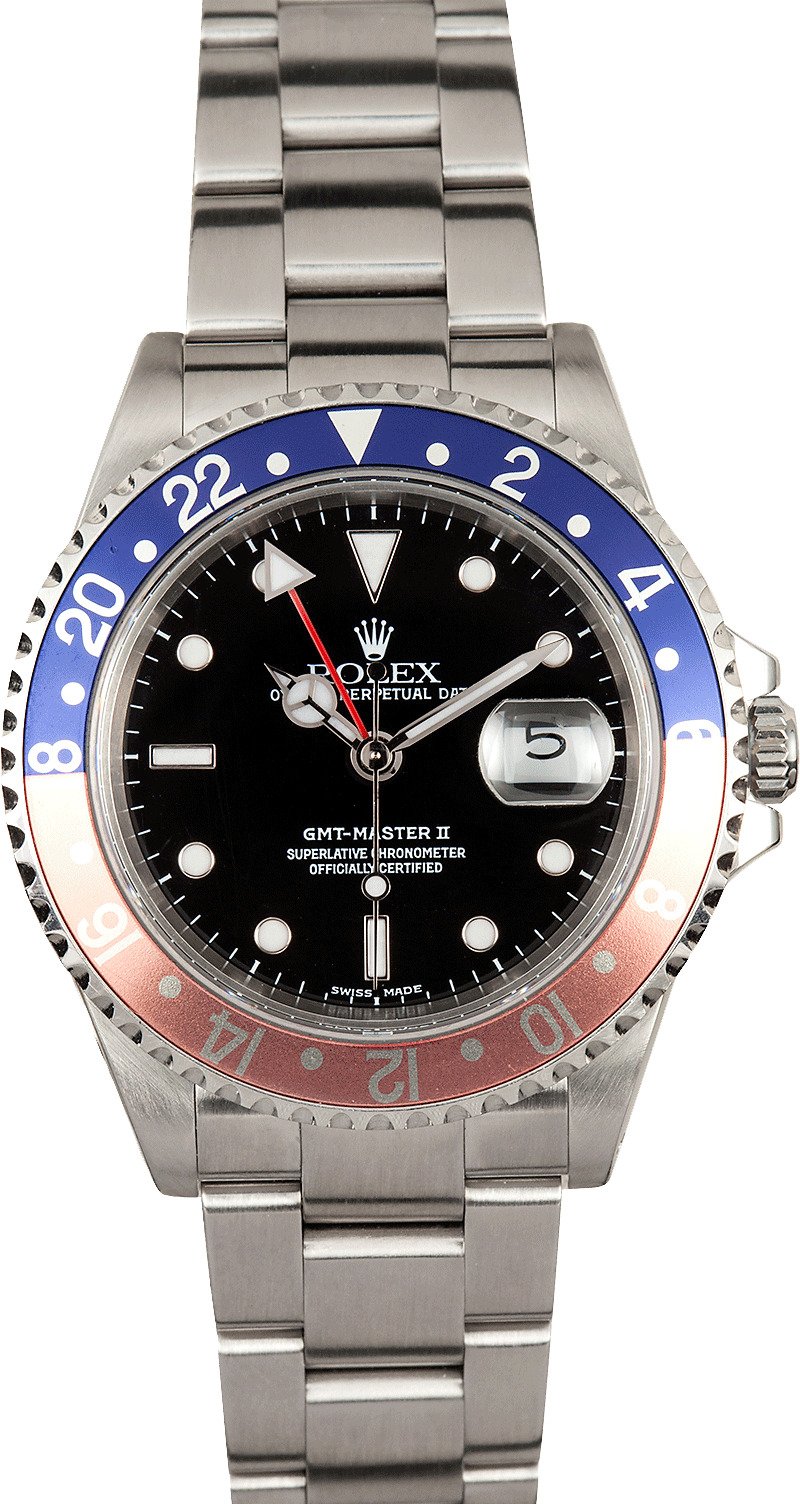 rolex gmt pepsi faded