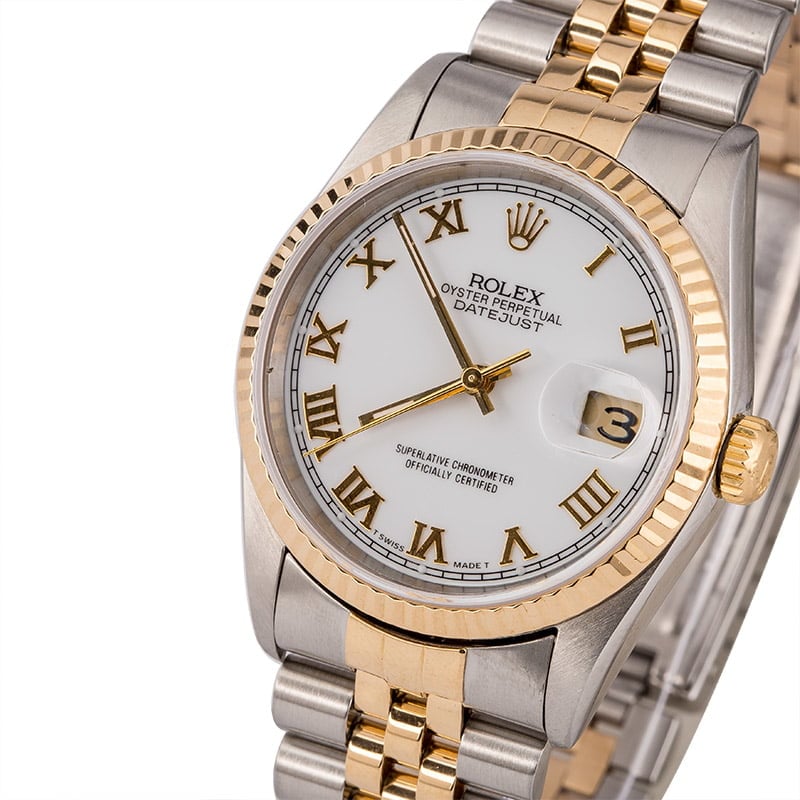 Pre-Owned 36MM Rolex Datejust 16233 Roman Markers