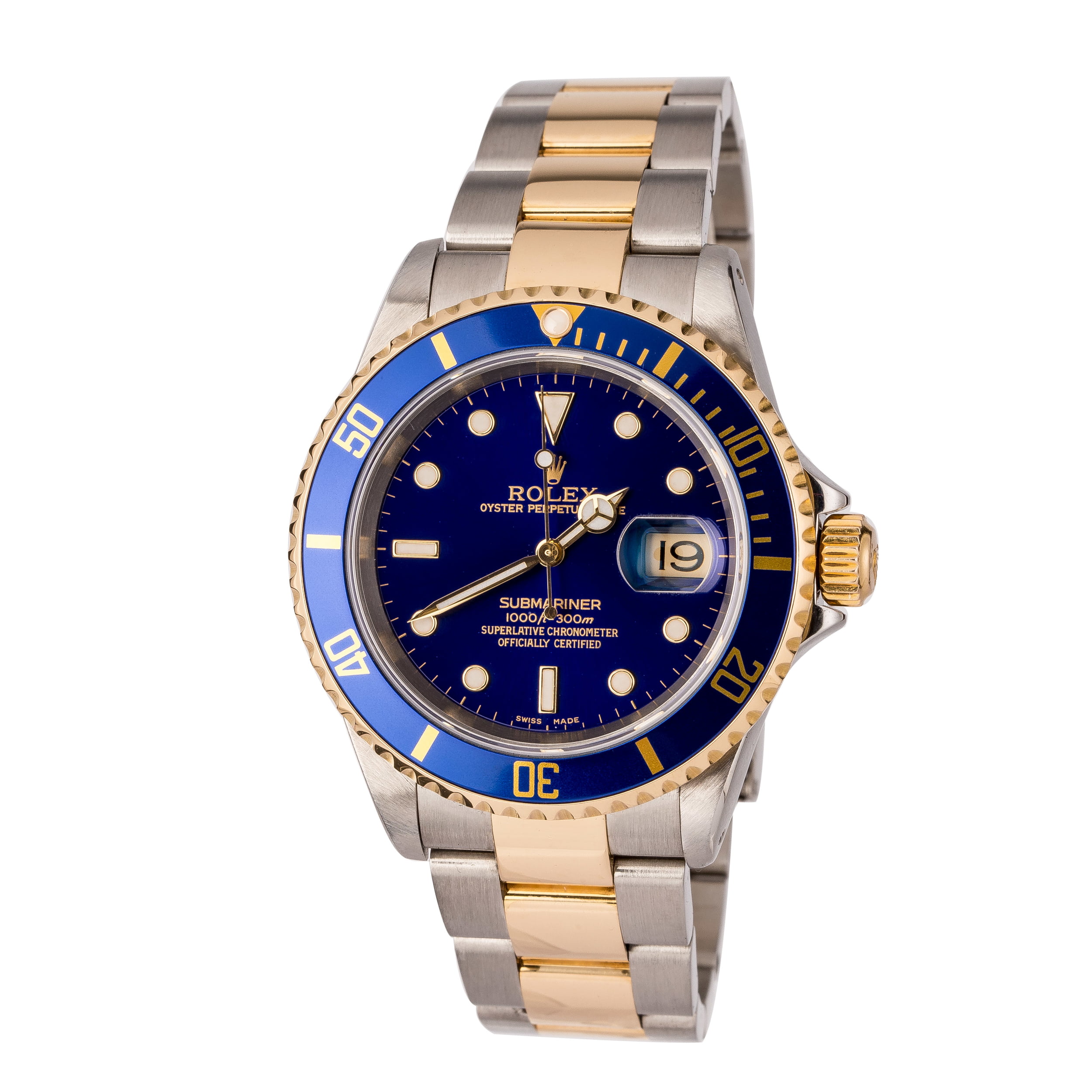 Pre-Owned Rolex Two Tone 16613 Submariner