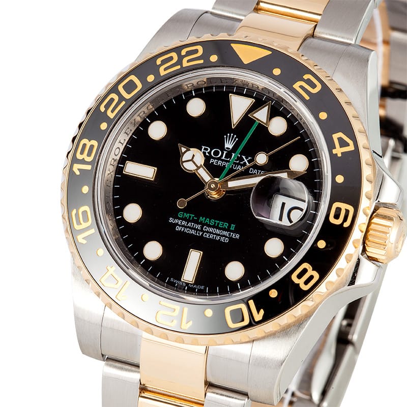Two Tone Rolex GMT Master II 116713 - Save At Bob's Watches