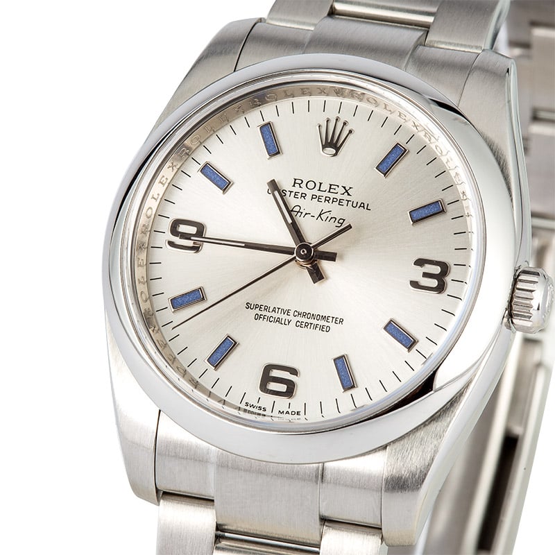 Rolex Air-King 114200 Blue Markers