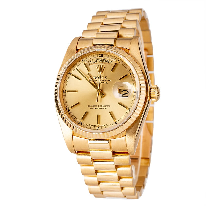 Rolex 18038 Day-Date 18K Yellow Gold President