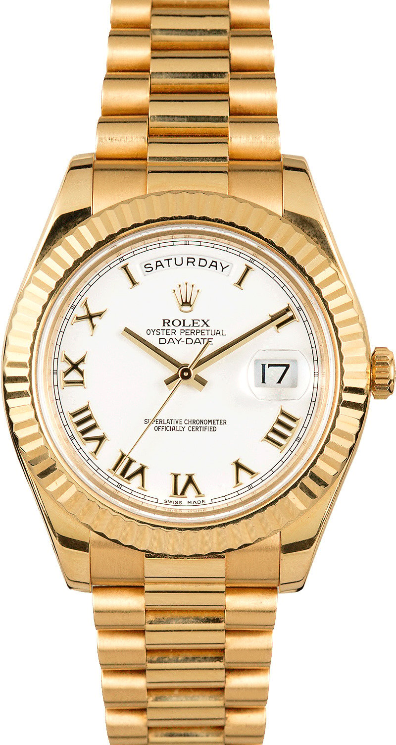 Rolex 41MM Day-Date 218238 White