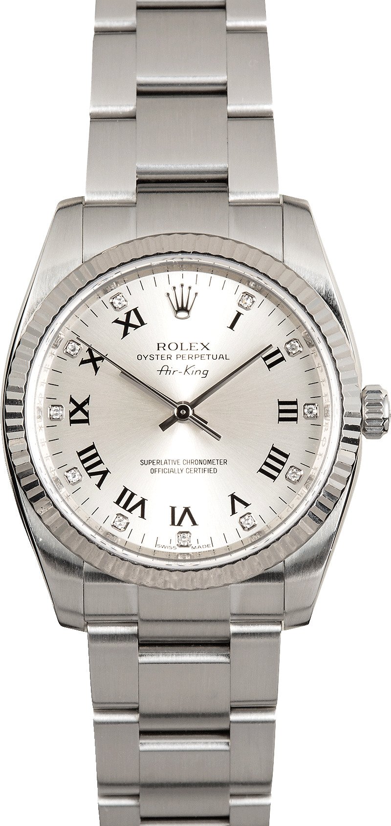 Rolex Air-King with Diamonds - BobsWatches.com