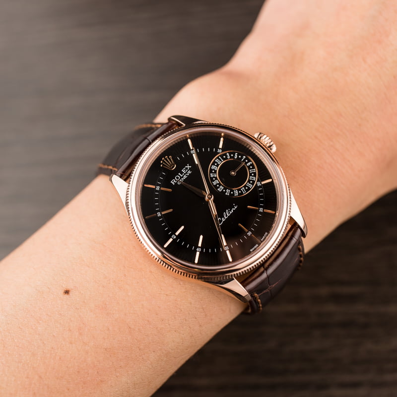 Buy Used Rolex Cellini 50515BKSBRL Bob's Watches Sku