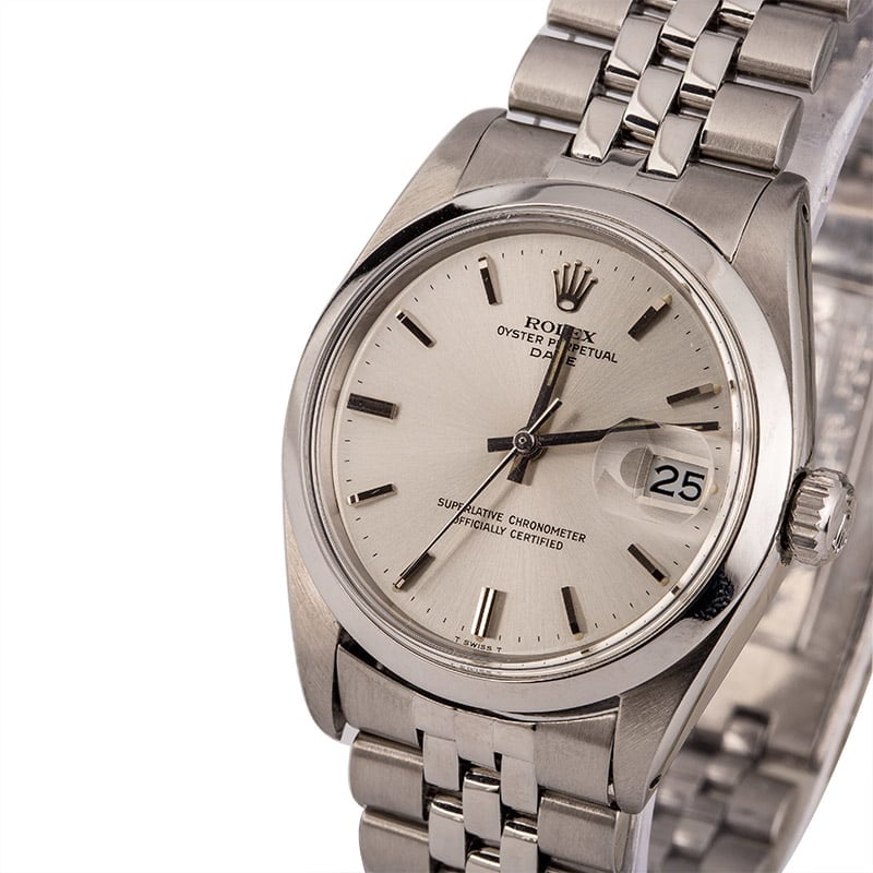 Used Rolex Oyster Perpetual Date 1500 Oval Link