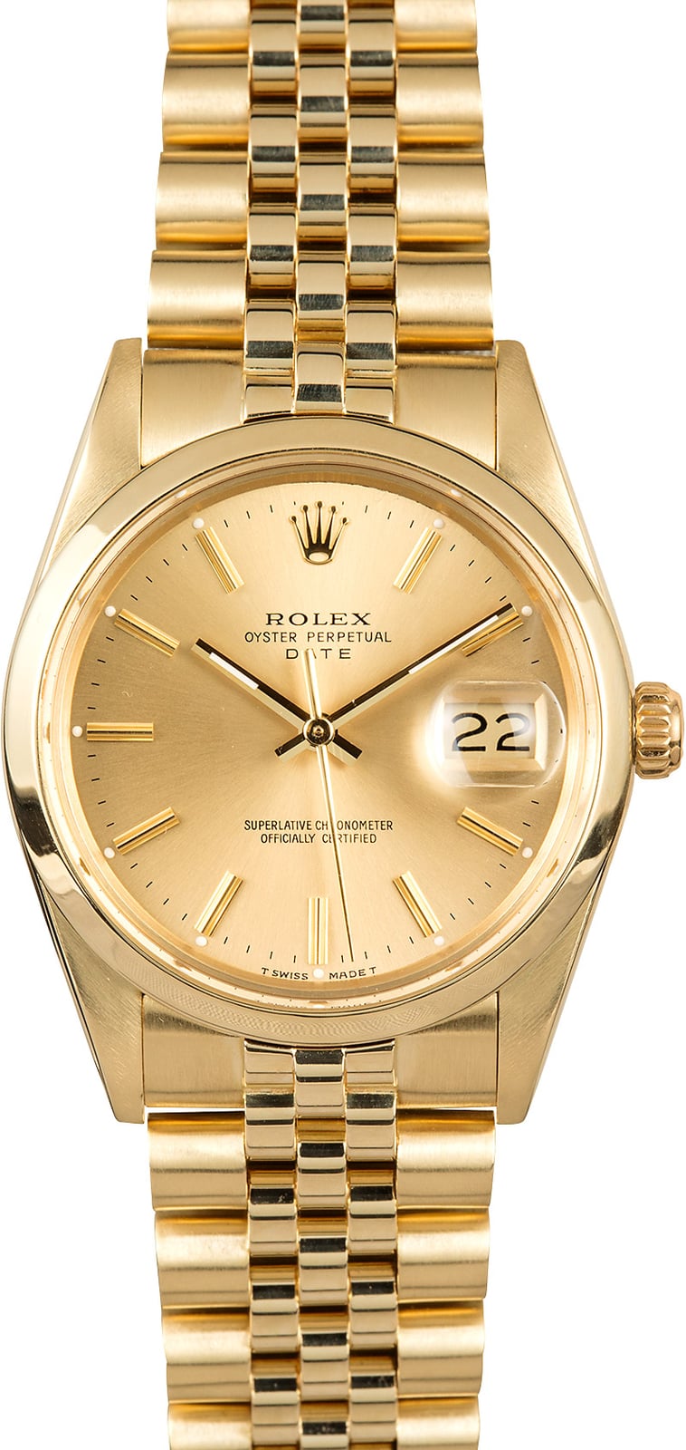 Rolex Date Yellow Gold 15007
