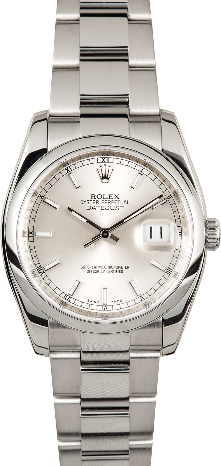 silver dial datejust
