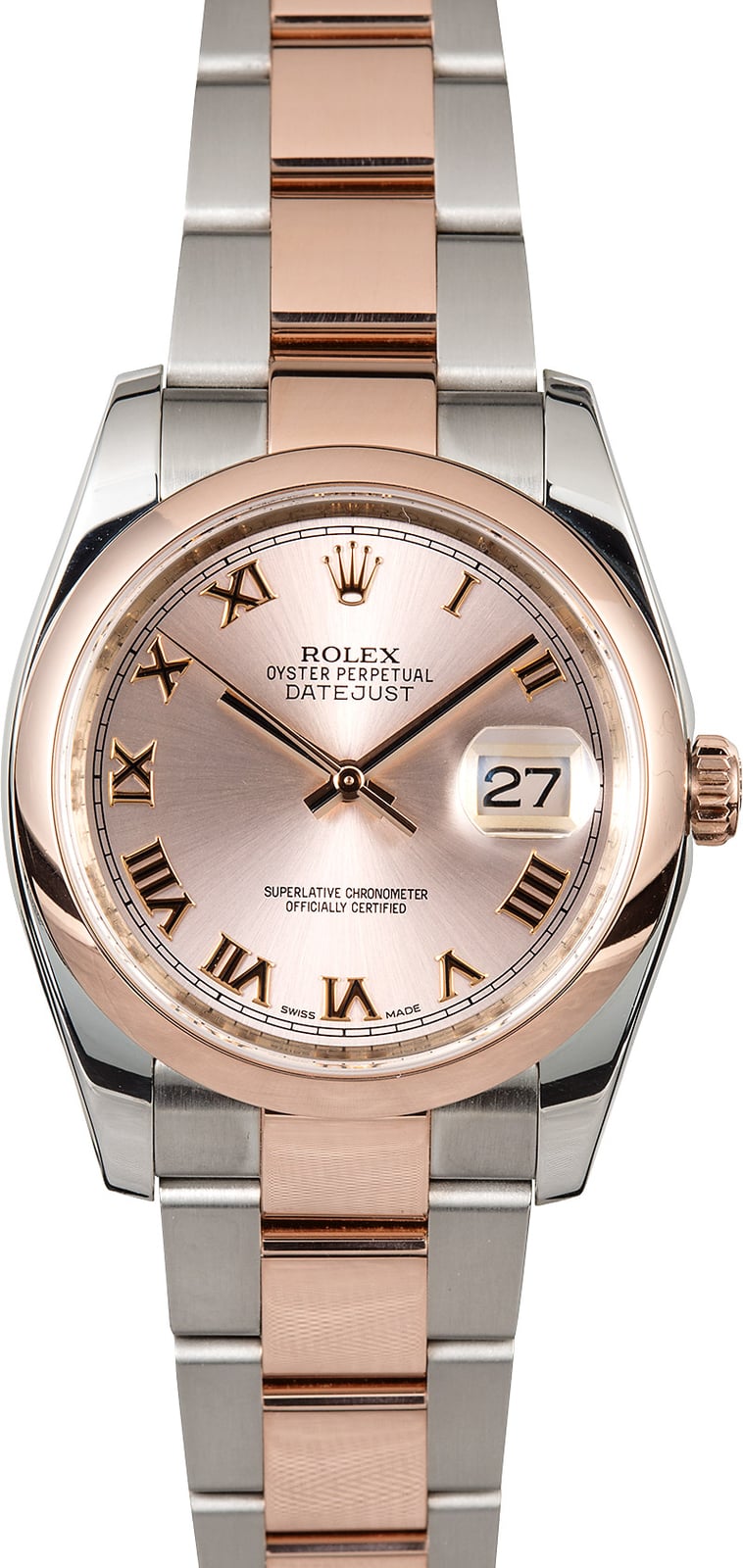 Rolex Datejust 116201 Rose Gold Oyster 