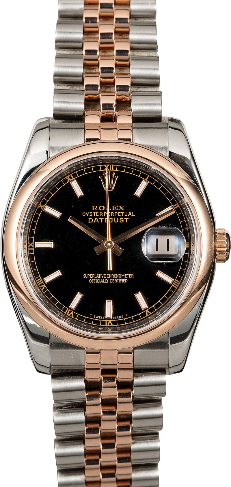 Rolex Datejust 116231BKSJ Two-Tone Jubilee