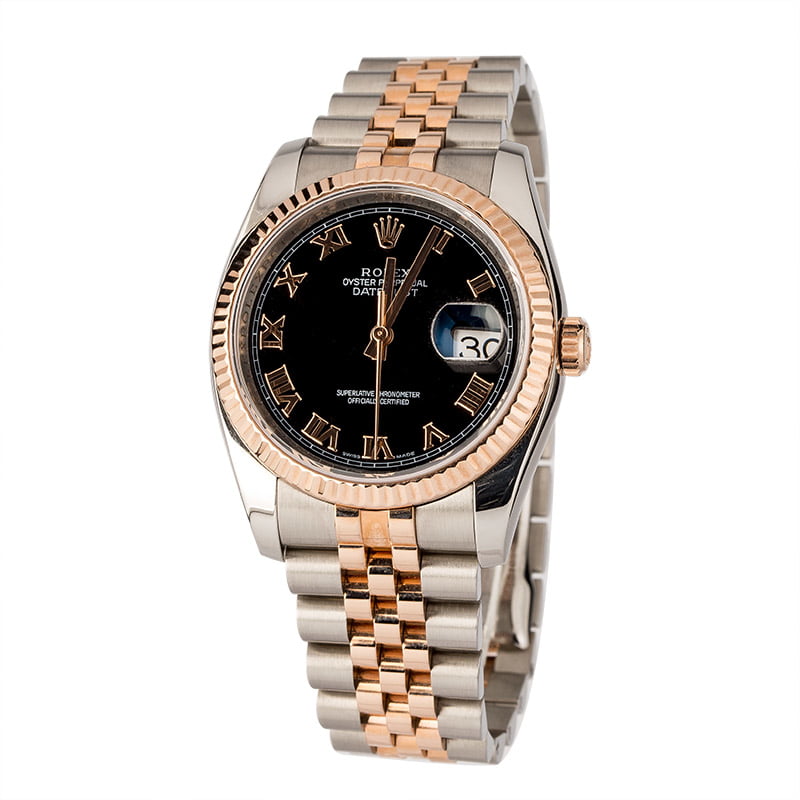 PreOwned Rolex Datejust 116231 Steel and Rose Gold