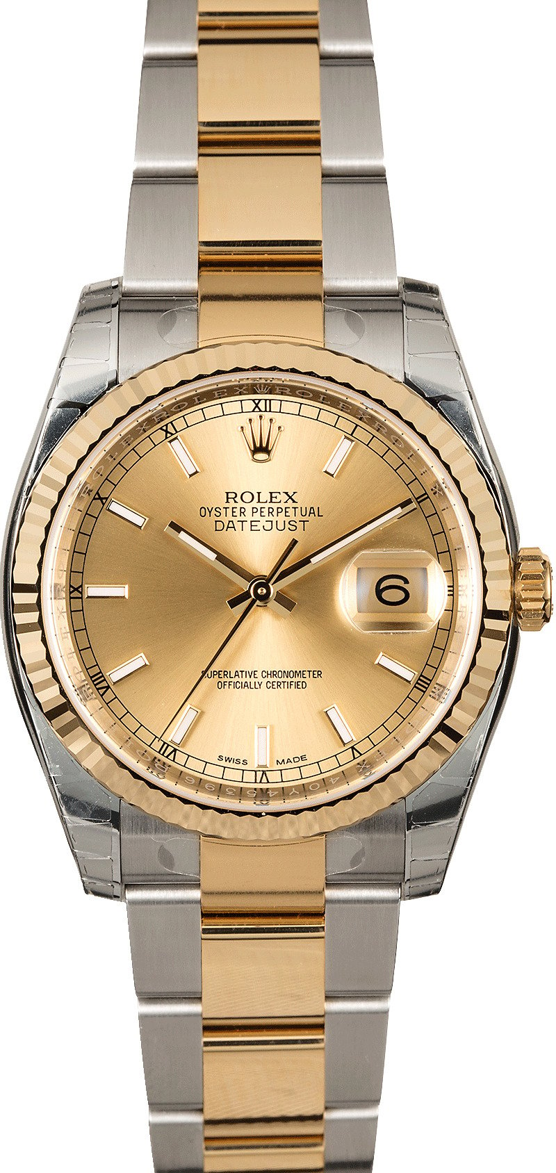 rolex two tone band