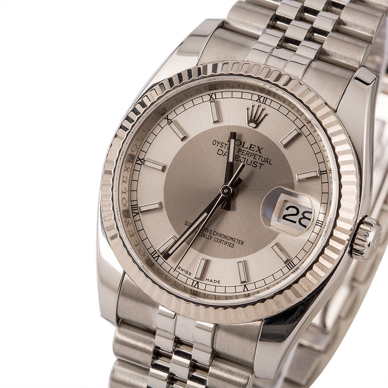 PreOwned Rolex Datejust 116234 Tuxedo Dial Jubilee Bracelet