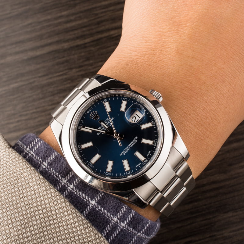 Buy Used Rolex Datejust II 116300 | Bob's Watches - Sku: 130929