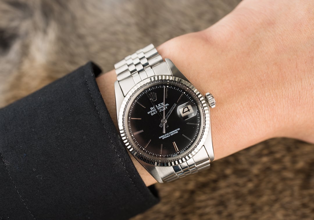 rolex 1601 black dial