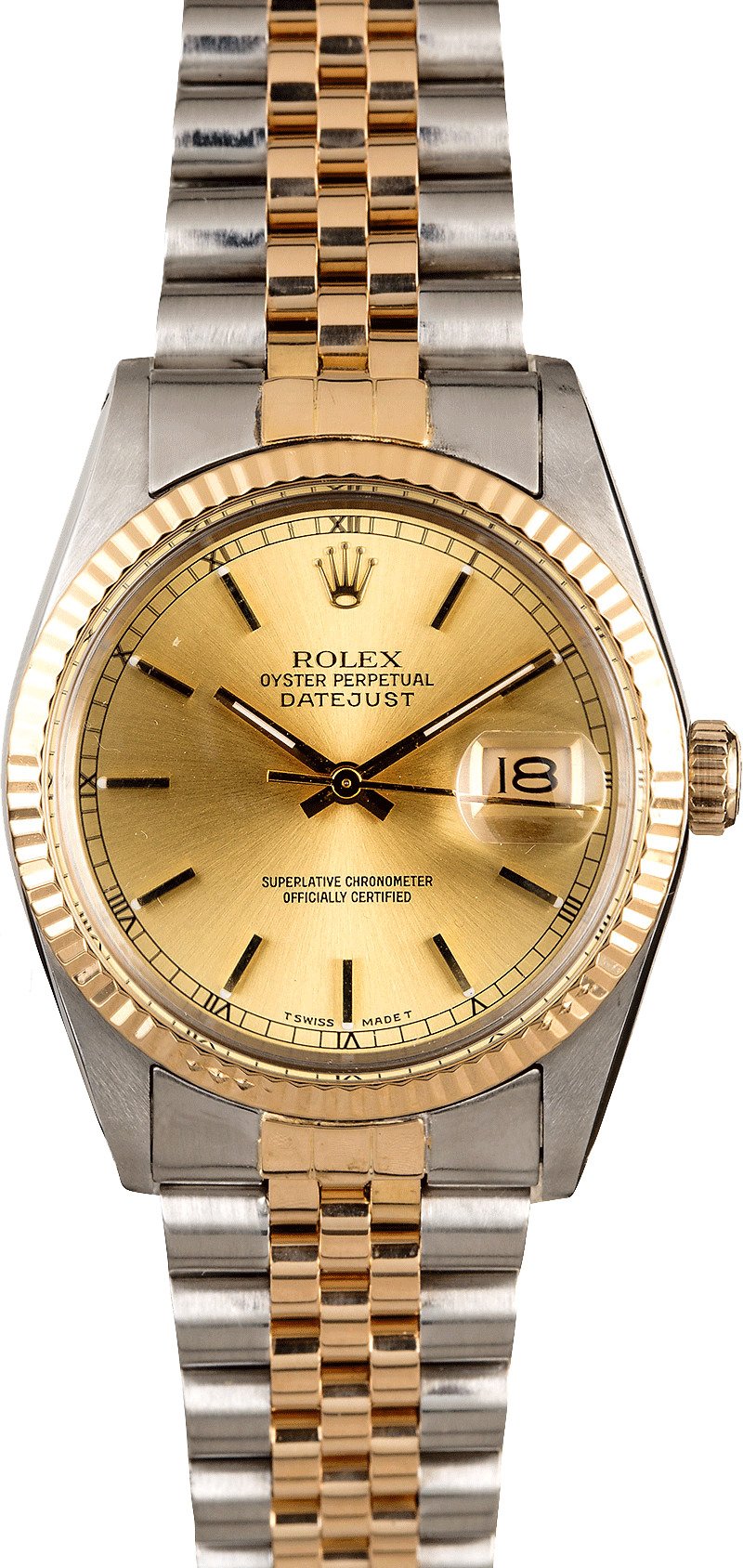 rolex datejust 2 tone jubilee