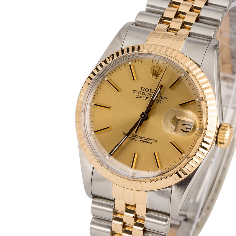 Used Champagne Dial Rolex Datejust 16013