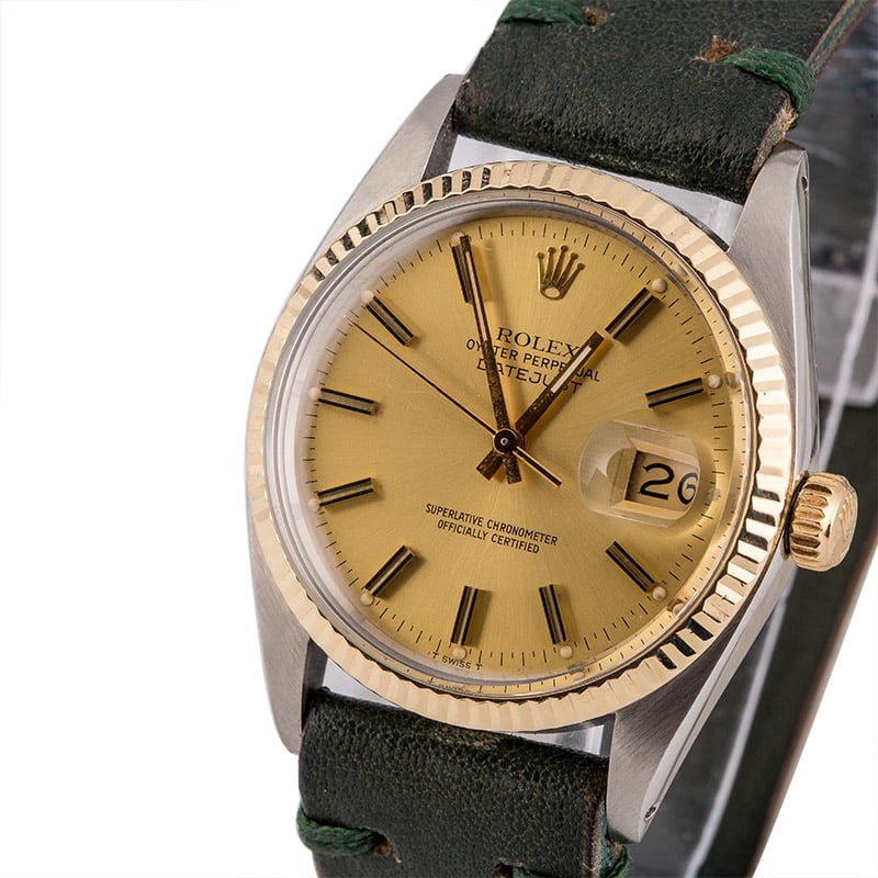 Pre-Owned 36MM Rolex Datejust 16013 Leather Bracelet T
