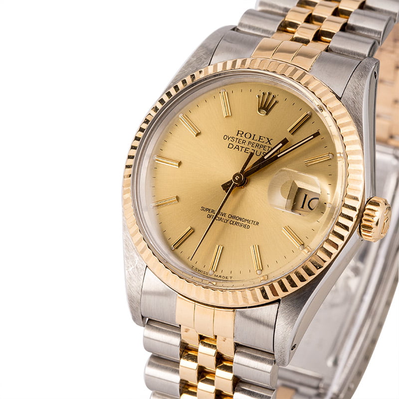 Pre-Owned Rolex 16013 Datejust Champagne Dial T