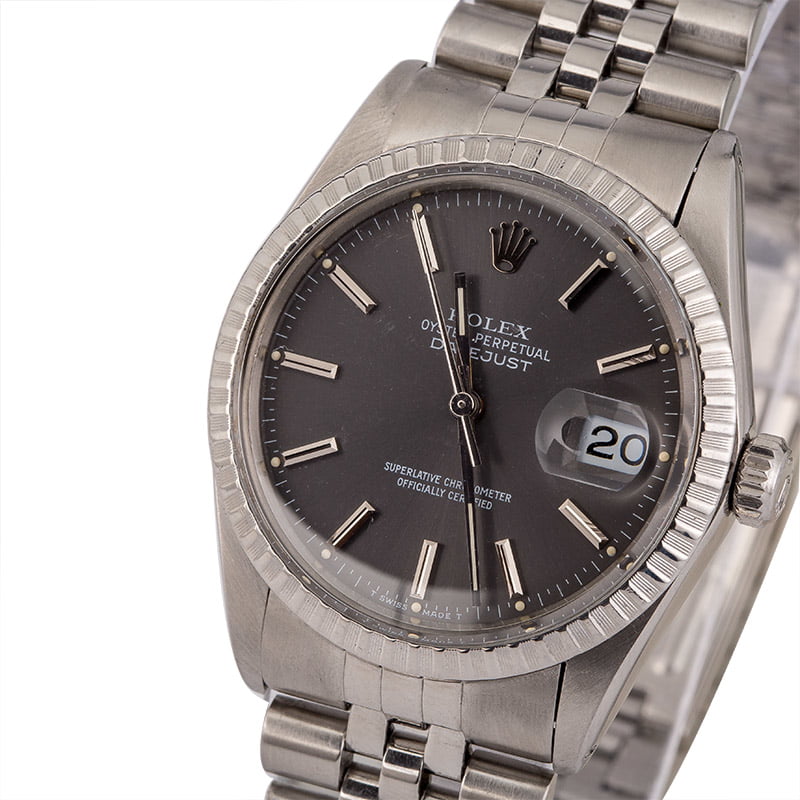 Pre-Owned Rolex Datejust 16030 Slate Index Dial