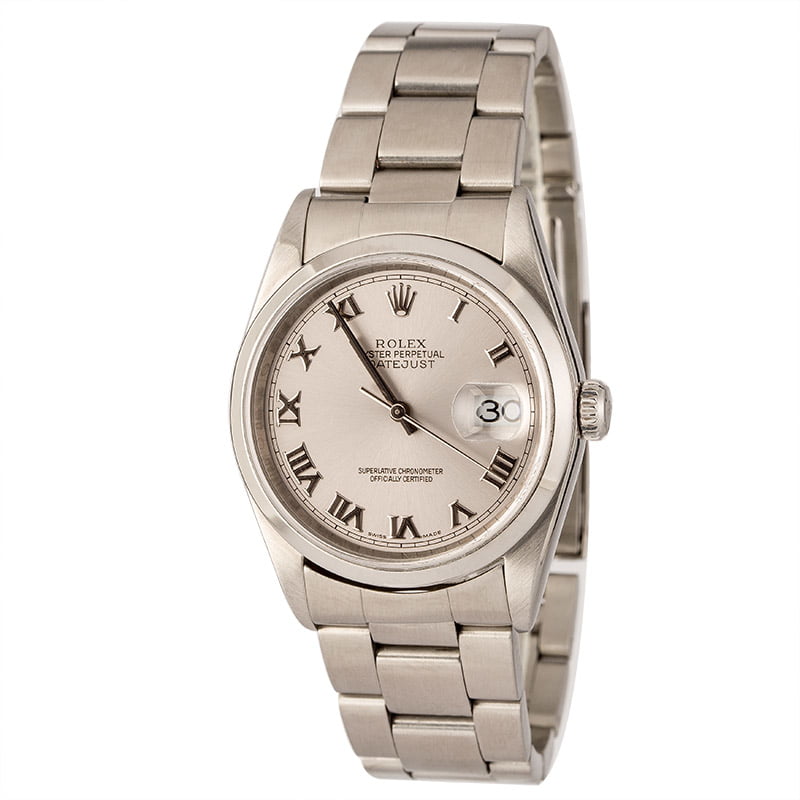 Pre-Owned Rolex Datejust 16200 Silver Dial