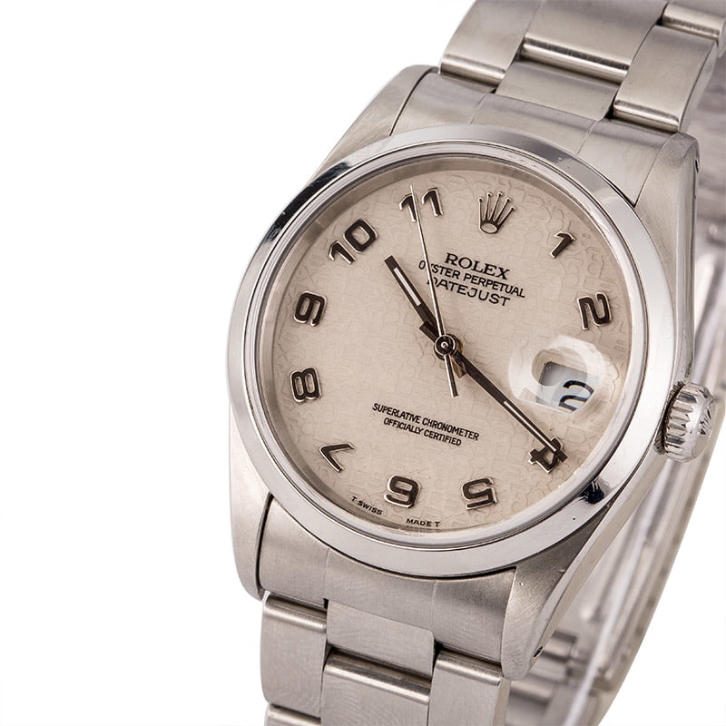 Pre-Owned Rolex DateJust 16200 Ivory Jubilee Dial T