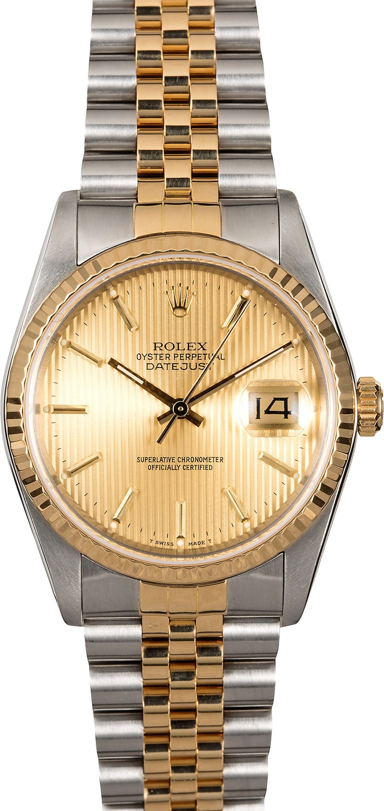 rolex champagne tapestry dial