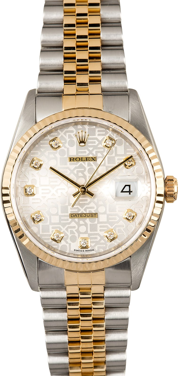 rolex datejust silver jubilee