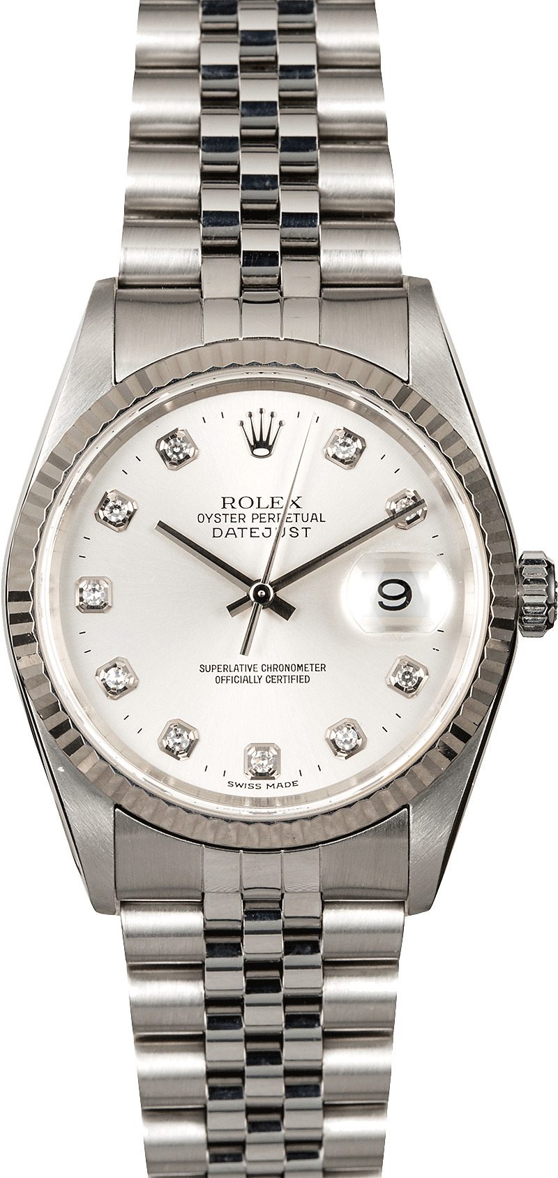 ROLEX DATEJUST 16234 3コマ Rolex Datejust 16234 Black 1990 with original box and papers 3