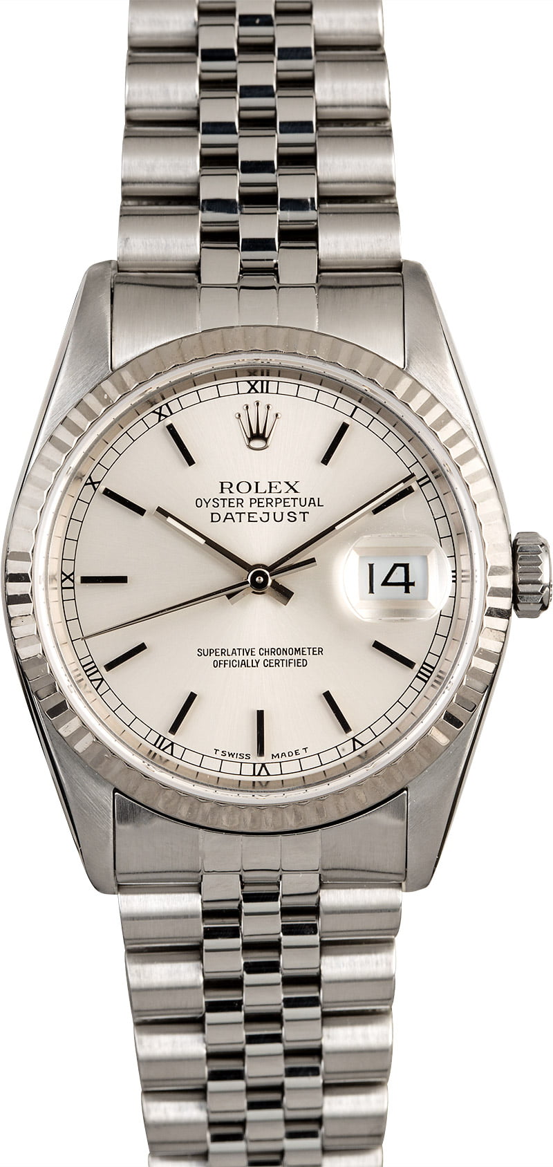 rolex datejust 16234 silver dial